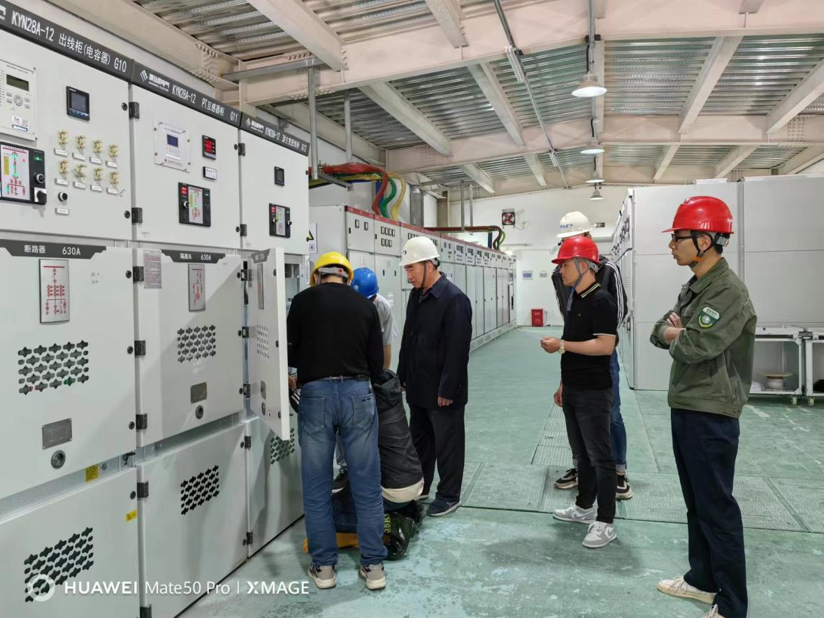 國鑫建材機制砂35kV變電站擴容送電成功