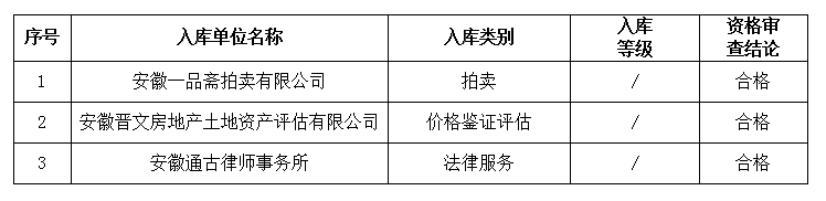 DBSCG-2021-091 安徽大別山國投集團咨詢企業(yè)庫擴充征集咨詢類服務(wù)商庫入選名單公示(十六)