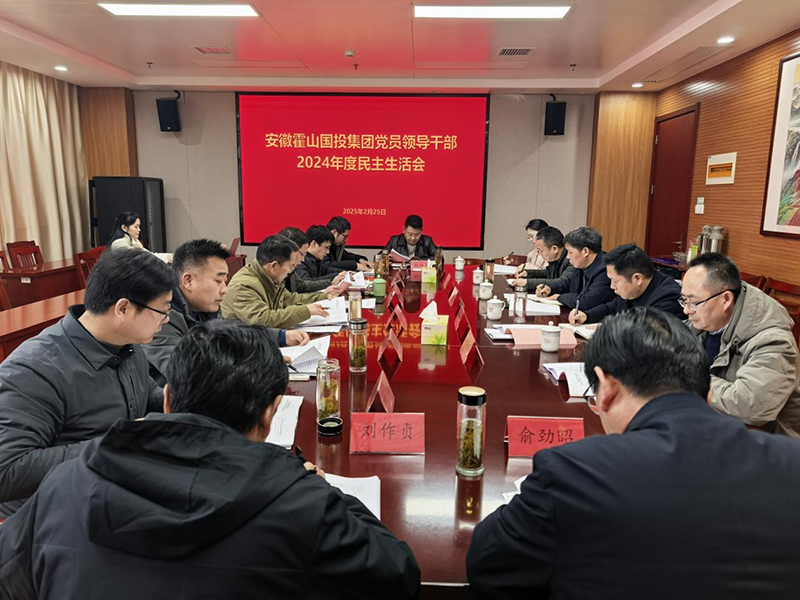 霍山國投集團召開黨員領導干部2024年度民主生活會