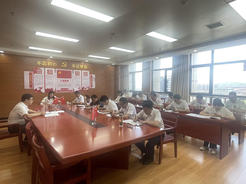 大別山國投集團黨支部組織開展主題黨日活動